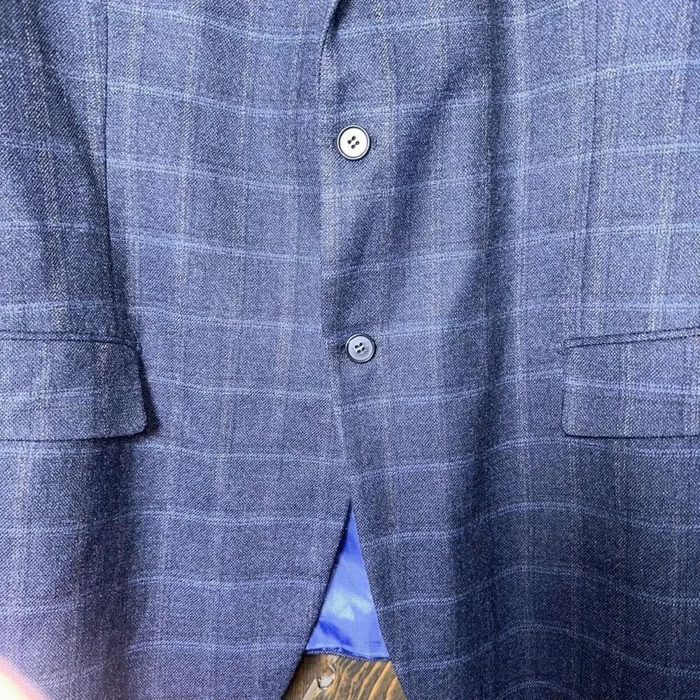 HAINES & BONNER OF LONDON Men’s Wool Checkered Blazer